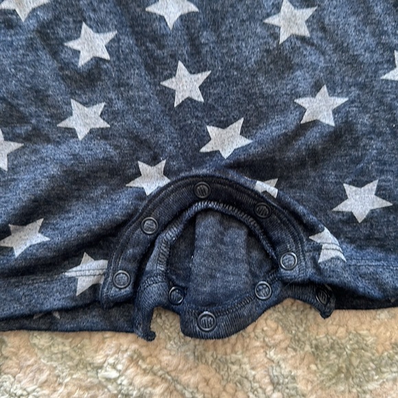 Little Mish navy star onesie. Perfect for Summer. - Picture 3 of 4